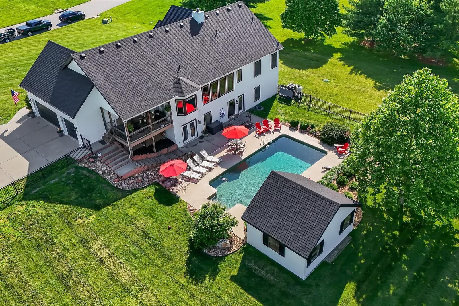 Private Pool Estate from Above
