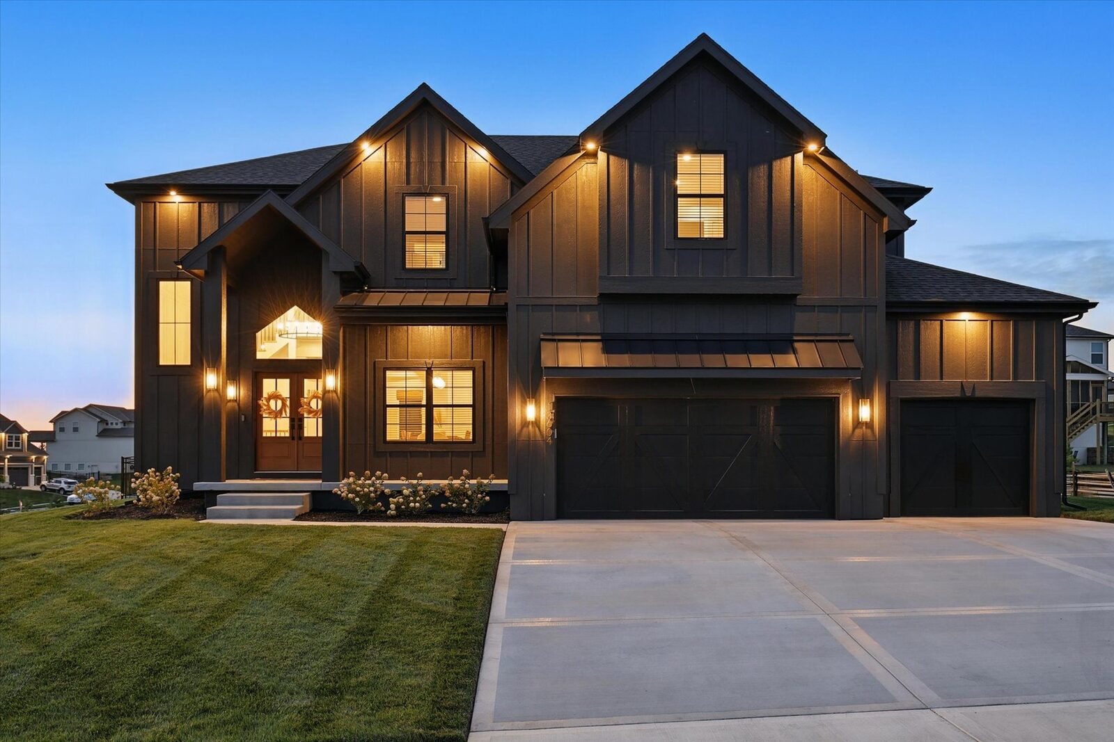 Modern Home at Twilight